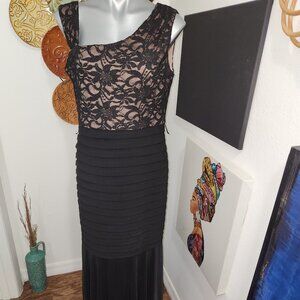 R & M Richards black, size 14, formal dress